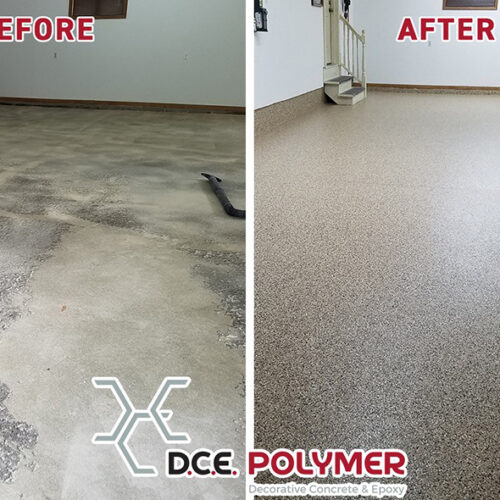 Before & After: Epoxy Chip Floor